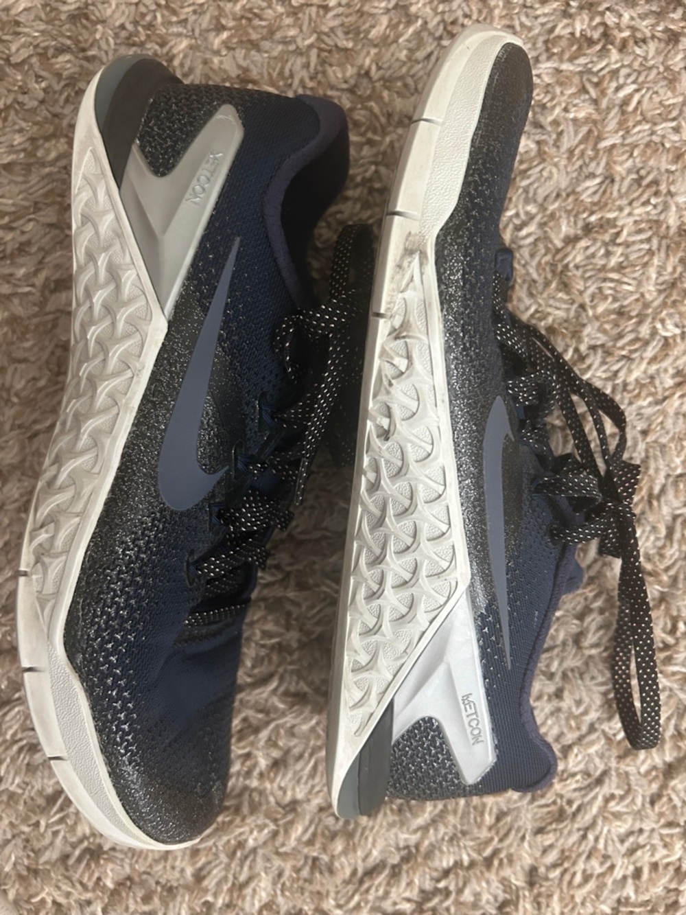 Nike women’s  Navy Blue and White Athletic Shoes